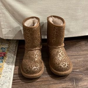 Tan Leopard UGG boots